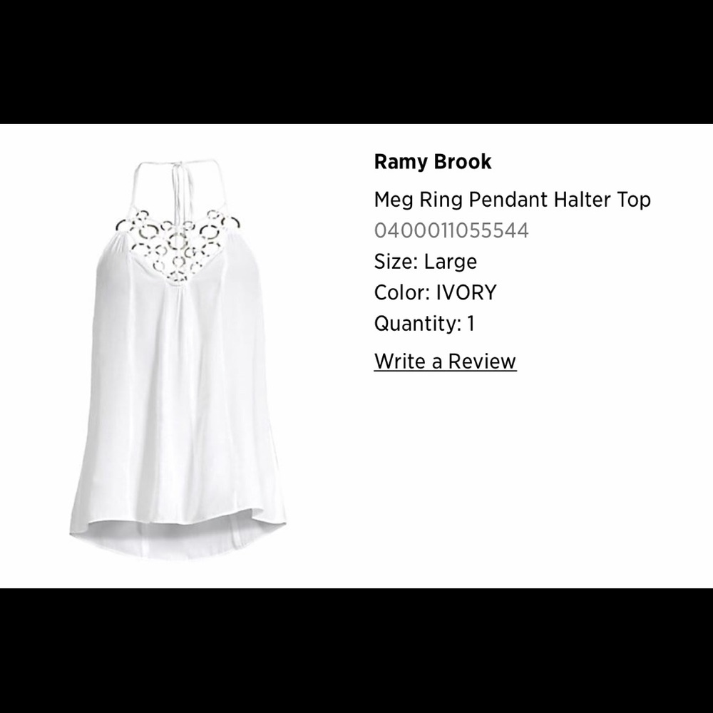 Ramy Brook Ring Halter Top